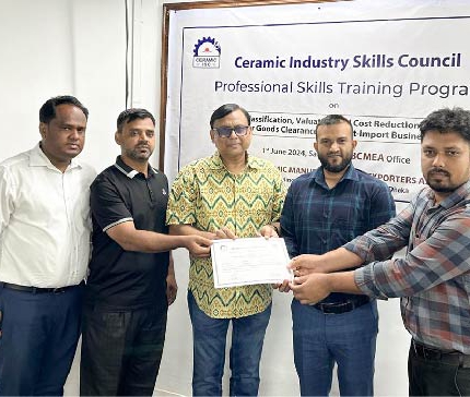 Ceramic Industry Skills Council (CISC) organized a day-long Professional Training program on