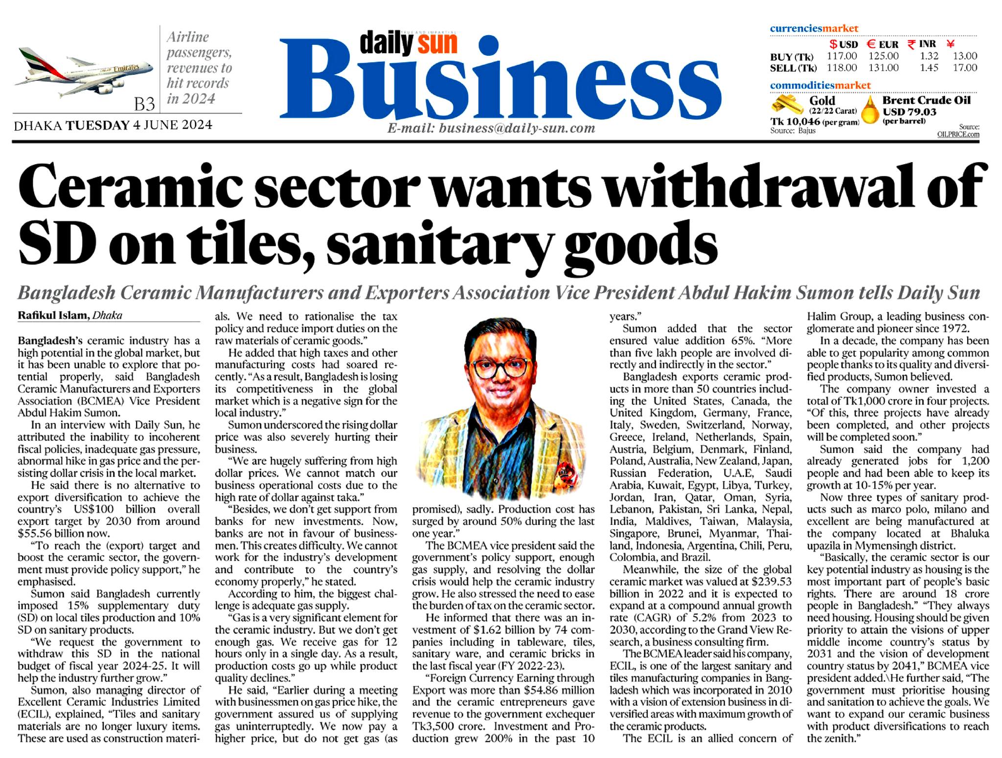 Ceramic sector wants withdrawal of SD on tiles, sanitary goods